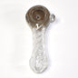 Brown and white glass pipes