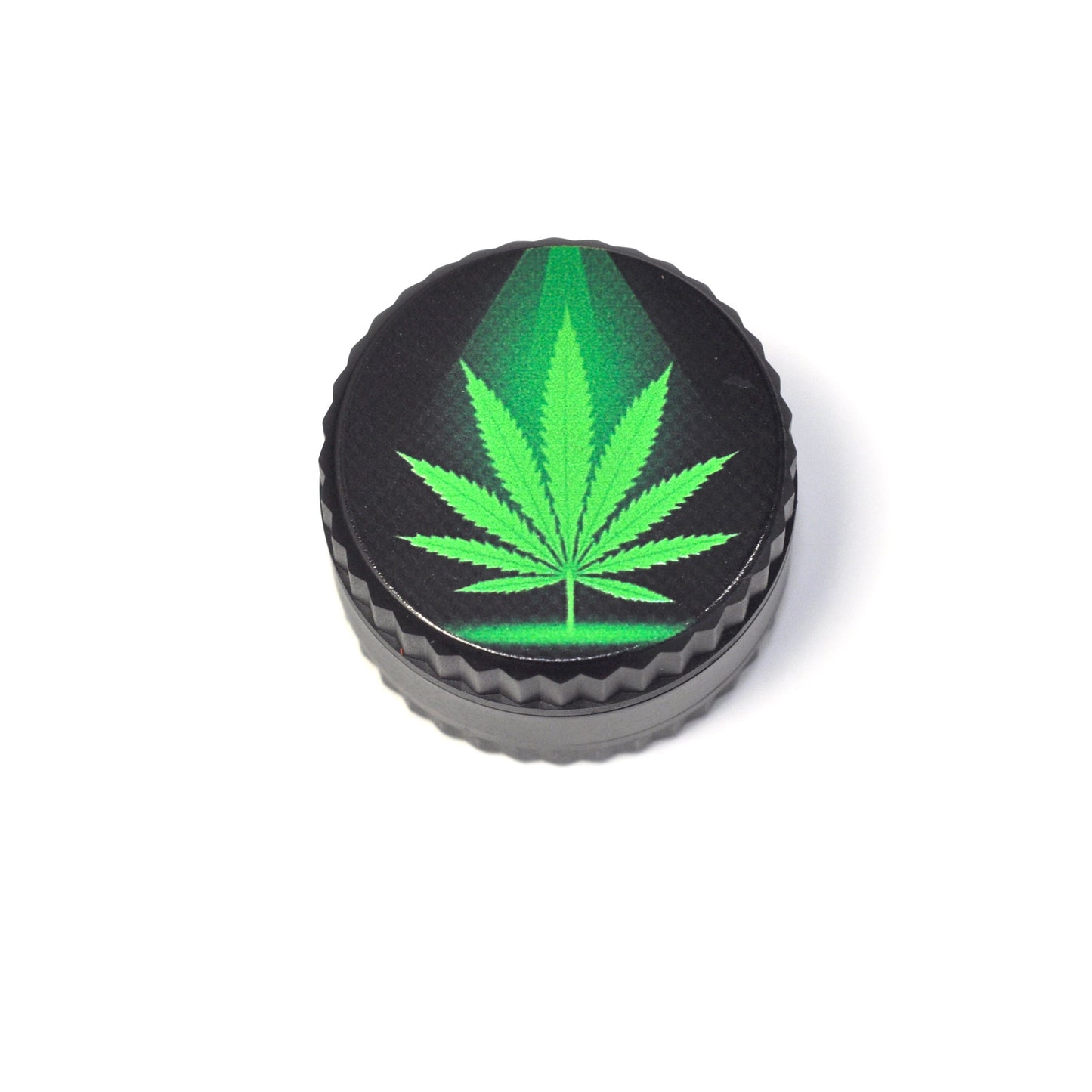 Black grinder hemp leaf