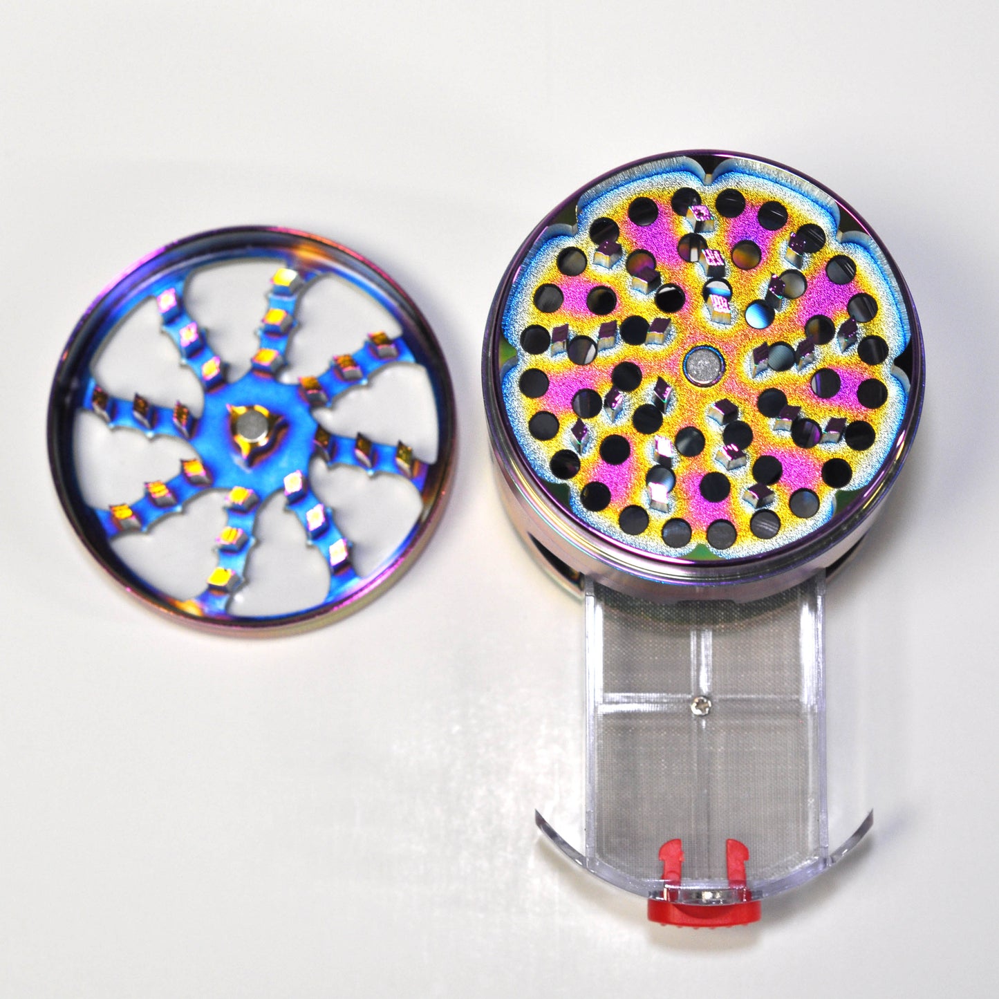 Rainbow color titanium Grinder