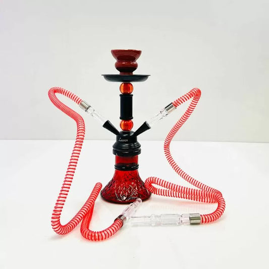 Luxor Shisha Hookah 12" - 2 Hose With double ball Red Color