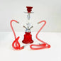 Luxor Shisha Hookah 13" - 2 Hose With Ceramic Vase and Cone Red