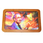 Premium Wooden rolling tray with 3D image small 11"